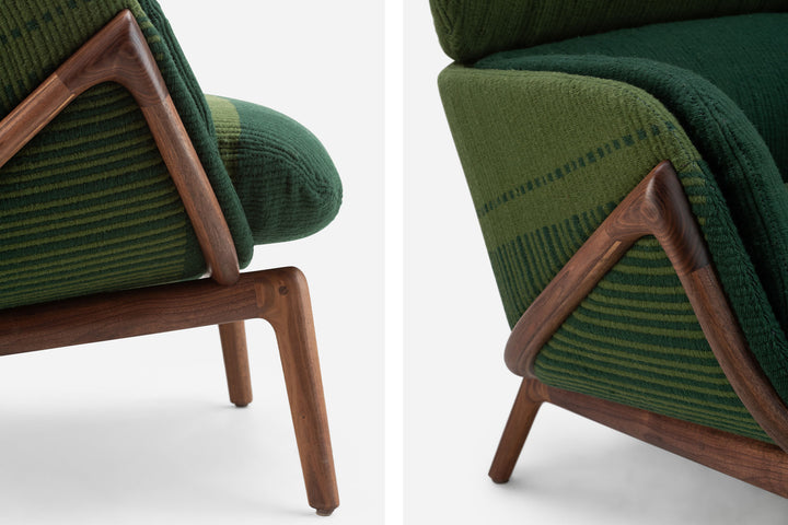 DANISH OILED WALNUT & MANTA LIDO VERDE ESCURO / VERDE TROPA