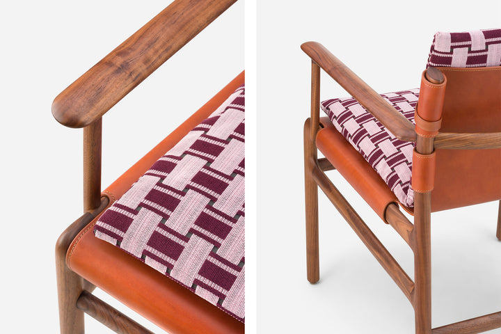 DANISH OILED WALNUT & DARK TAN LEATHER & ZADE 660