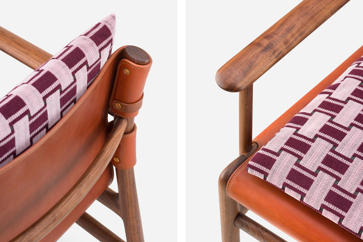 DANISH OILED WALNUT & DARK TAN LEATHER & ZADE 660