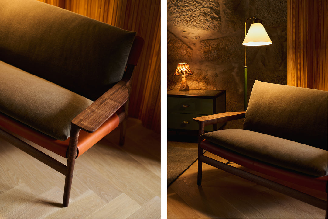 DANISH OILED WALNUT & DARK TAN LEATHER & BYRAM 361 (MODEL: MZ)