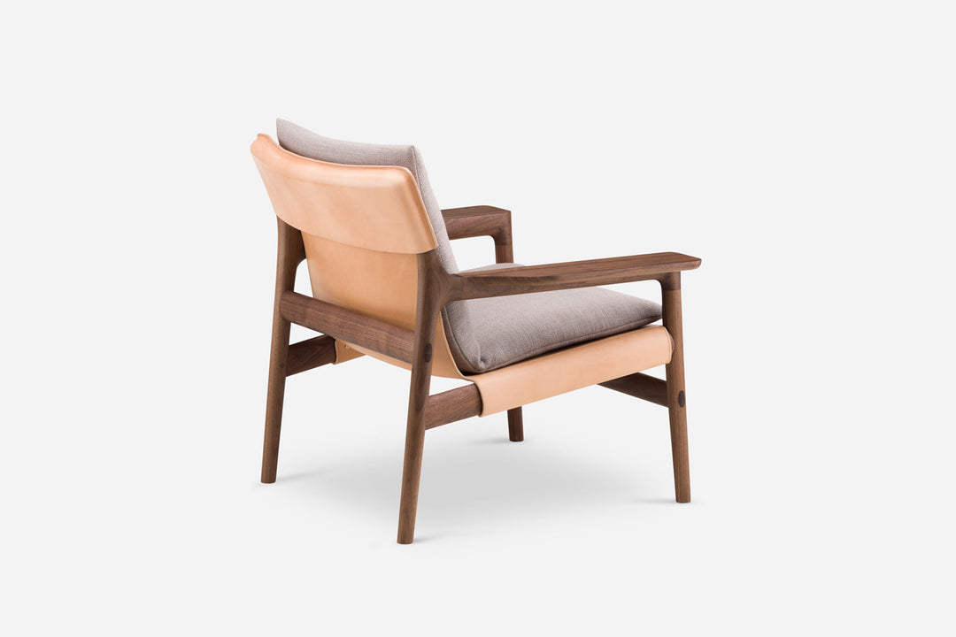 DANISH OILED WALNUT & NATURAL LEATHER & BASE 004