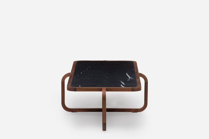 DANISH OILED WALNUT & BLACK MARQUINA MARBLE (MODEL: GM)