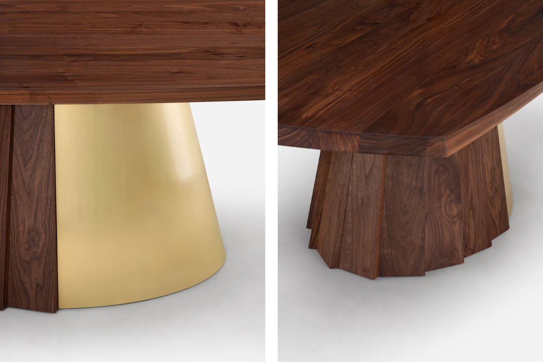 DANISH OILED WALNUT & BRASS