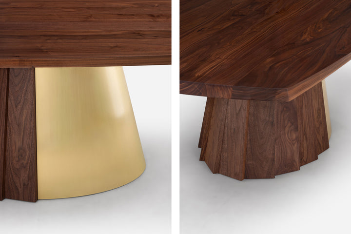 DANISH OILED WALNUT & BRASS