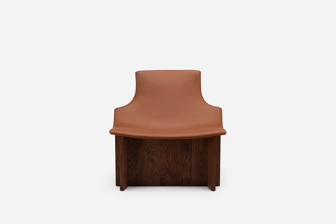 DANISH OILED WALNUT & BROWN NATURAL GRAIN LEATHER