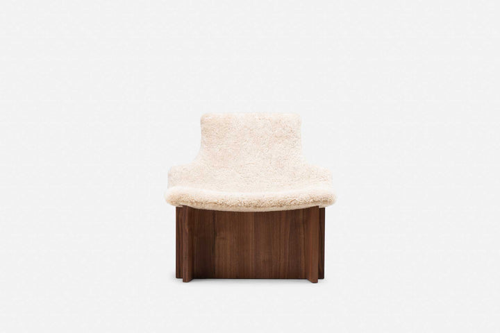 DANISH OILED WALNUT & MOHAWI CURLY WOOL SHEEPSKIN