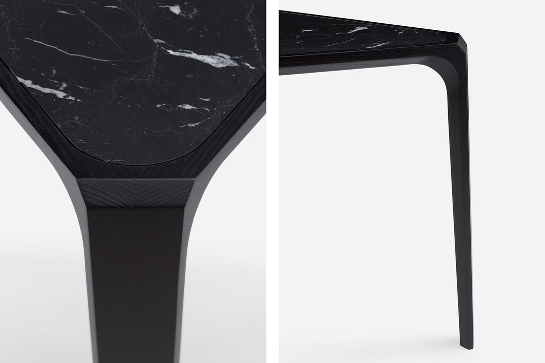 BLACK STAINED ASH & BLACK MARQUINA MARBLE