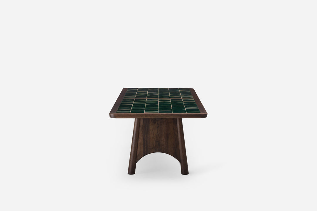 BLACK OILED WALNUT & GREEN TILE (MODEL: L)