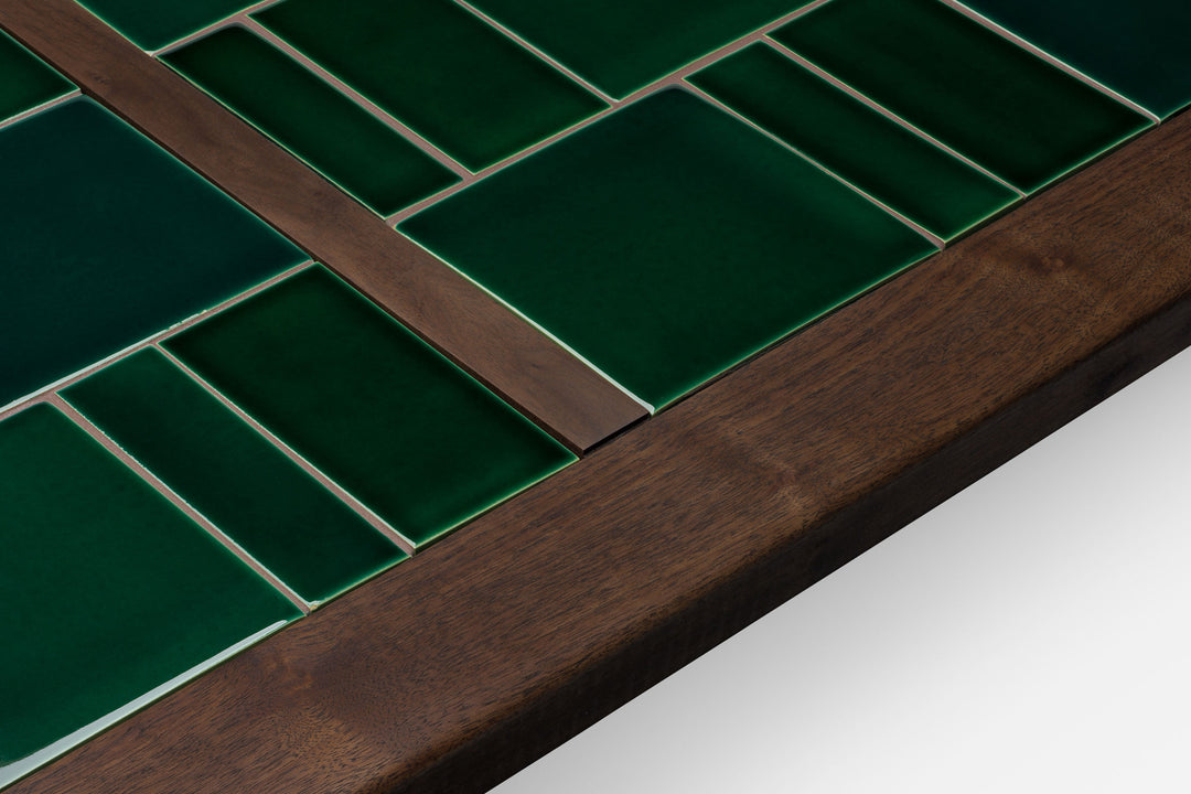 BLACK OILED WALNUT & GREEN TILE (MODEL: L)
