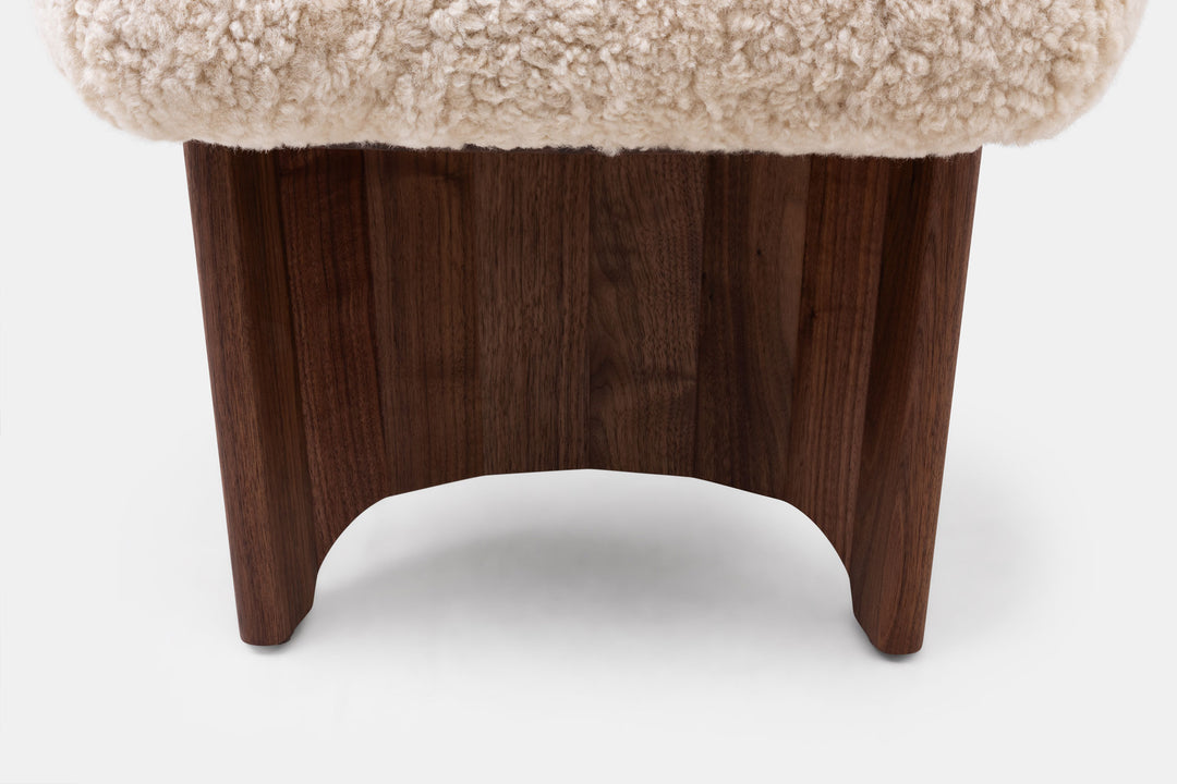 DANISH OILED WALNUT & MOHAWI SHEEPSKIN