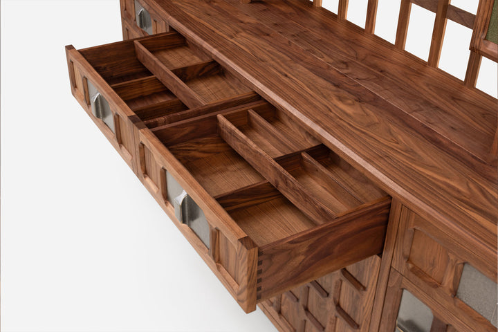 DANISH OILED WALNUT & GREY CERAMIC (MODEL: LF)