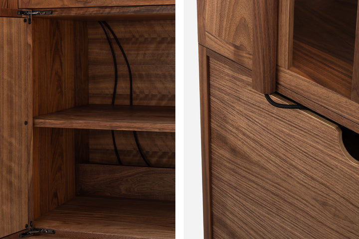 DANISH OILED WALNUT & GREY CERAMIC (MODEL: LF)