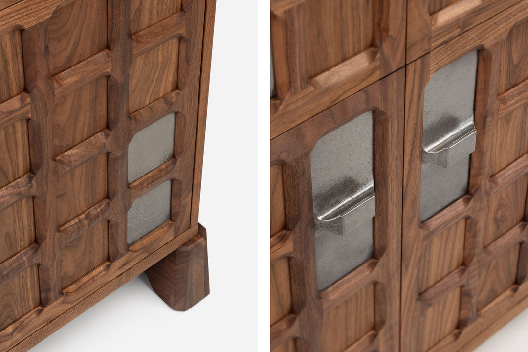 DANISH OILED WALNUT & GREY CERAMIC (MODEL: LF)