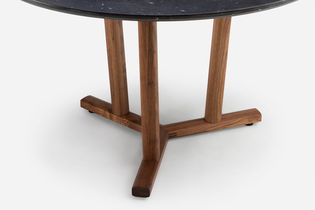 DANISH OILED WALNUT & BLACK MARQUINA MARBLE