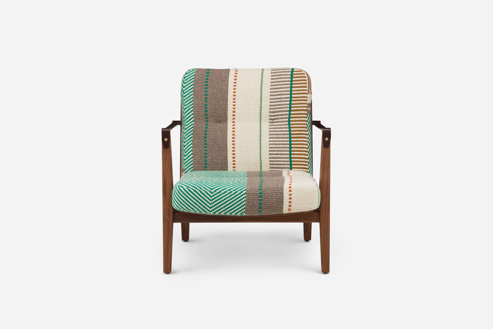 DANISH OILED WALNUT & MANTA ESPINHADA VERDE & BROWN LEATHER STRAPS