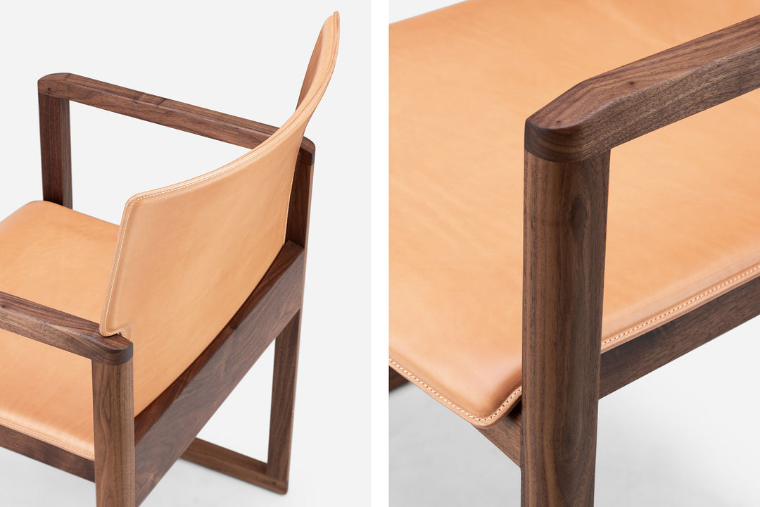 DANISH OILED WALNUT & NATURAL LEATHER