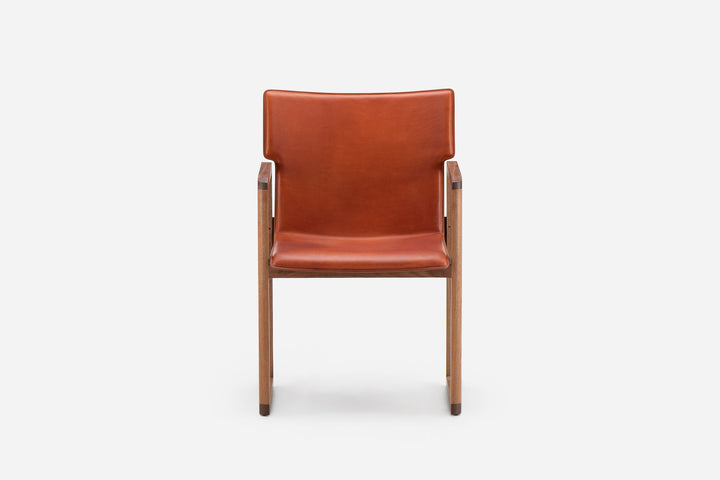 DANISH OILED WALNUT & DARK TAN LEATHER