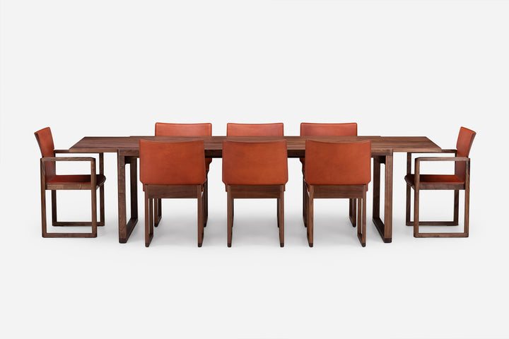 DANISH OILED WALNUT (MODEL: L + OCTOBER DINING CHAIR & ARMCHAIR)