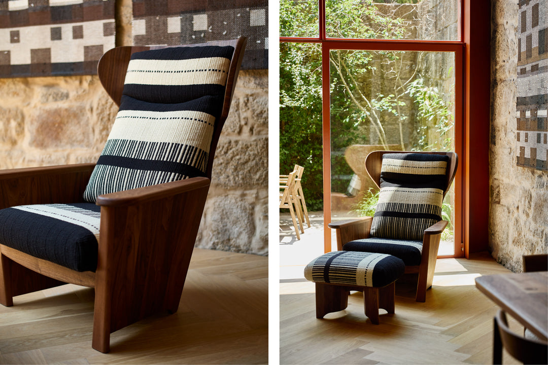 DANISH OILED WALNUT & MANTA LIDO PRETO / CRU