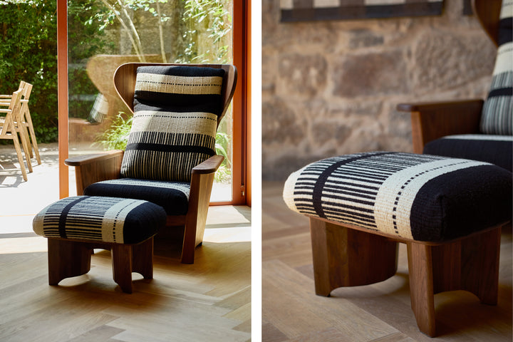 DANISH OILED WALNUT & MANTA LIDO PRETO / CRU