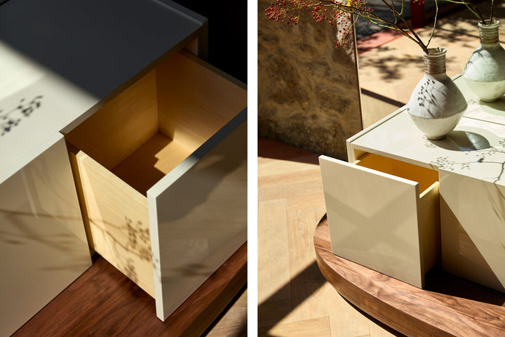 DANISH OILED WALNUT & WHITE GLOSS LACQUER