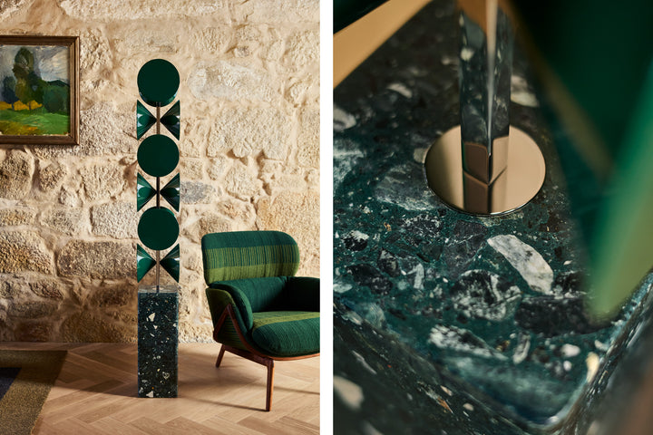 FOREST GLOSS LACQUER & VERDE TERRAZZO (+ ELYSIA LOUNGE CHAIR)