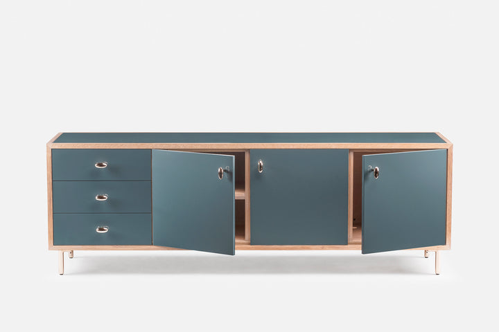 WHITE OILED OAK & BAY GLOSS HDF