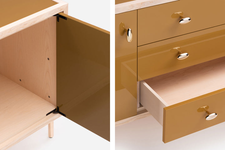 WHITE OILED ASH & OCHRE GLOSS HDF