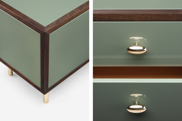 BLACK OILED WALNUT & COVE GLOSS HDF