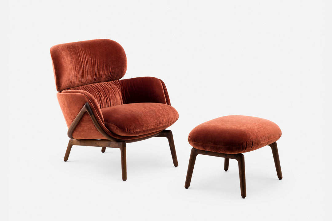 DANISH OILED WALNUT & DISO RAME ( + ELYSIA LOUNGE CHAIR)