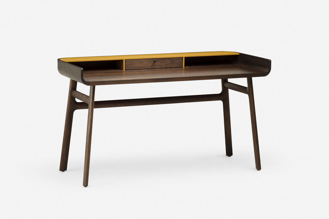 BLACK OILED WALNUT & OCHRE GLOSS HDF