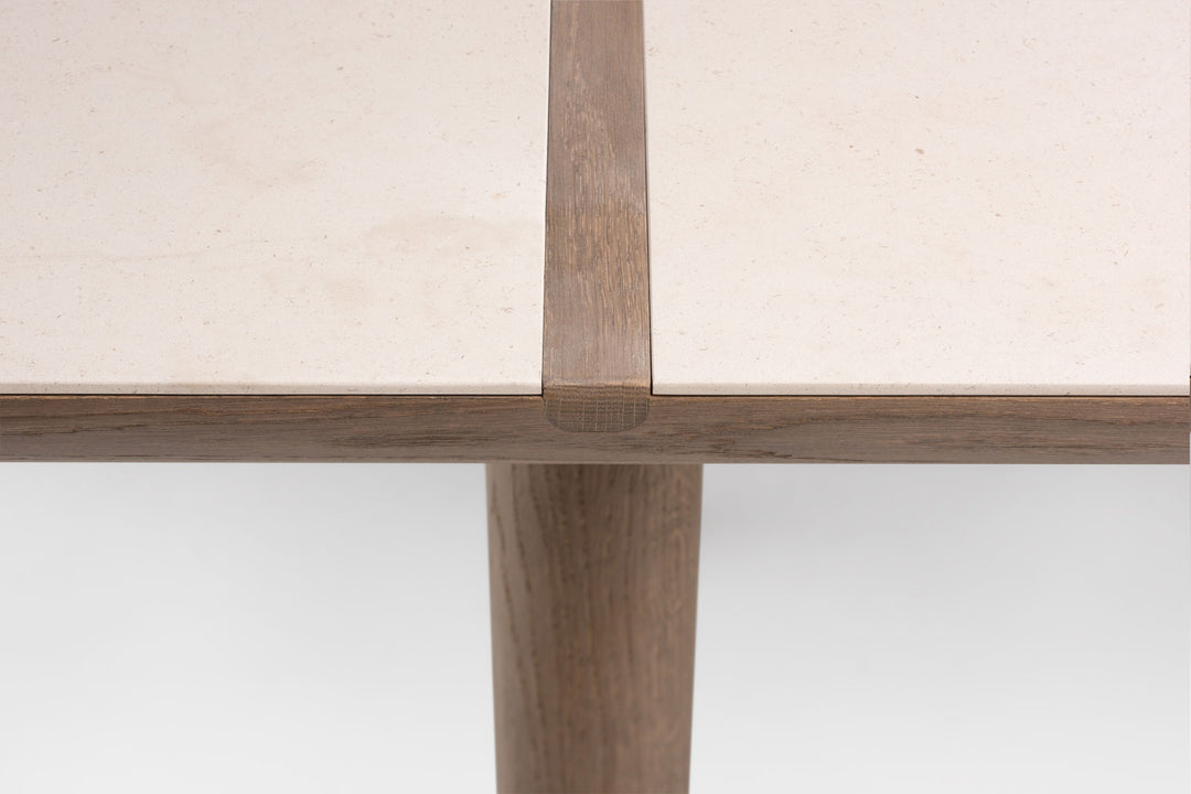 OXIDISED OAK & ATAIJA CREME LIMESTONE