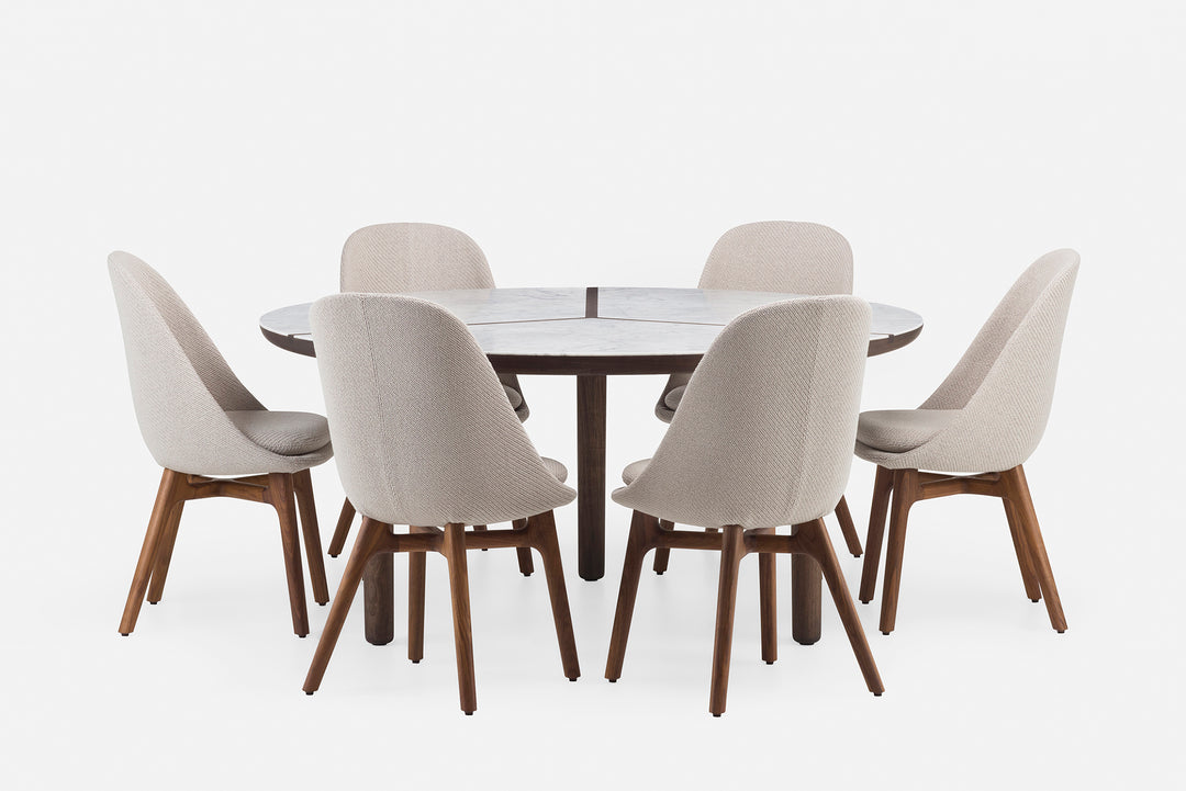 BLACK OILED WALNUT & CARRARA MARBLE