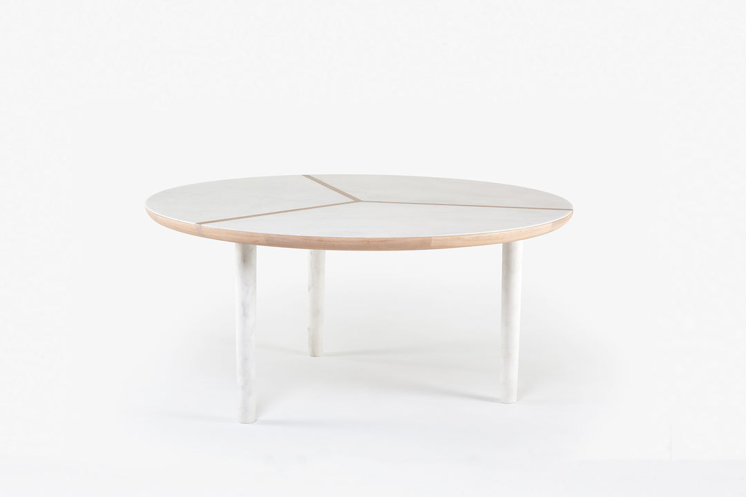 WHITE OILED OAK & CARRARA MARBLE