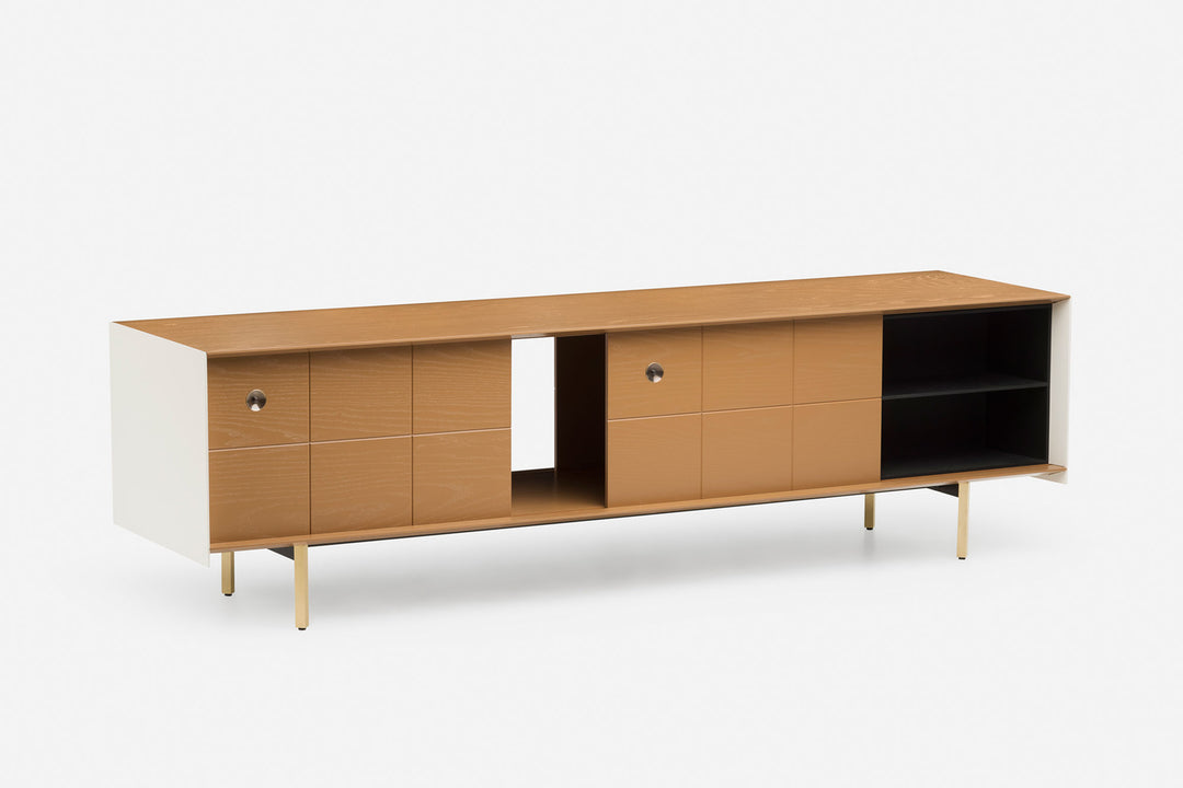 OCHRE PAINTED ASH & BONE GLOSS HDF