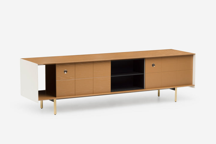 OCHRE PAINTED ASH & BONE GLOSS HDF