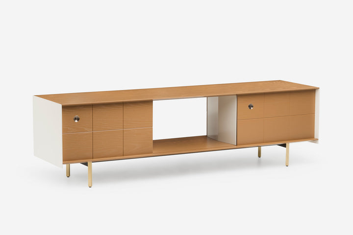 OCHRE PAINTED ASH & BONE GLOSS HDF