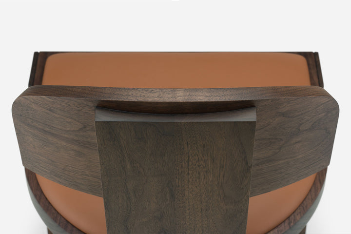 BLACK OILED WALNUT & BROWN NATURAL GRAIN LEATHER