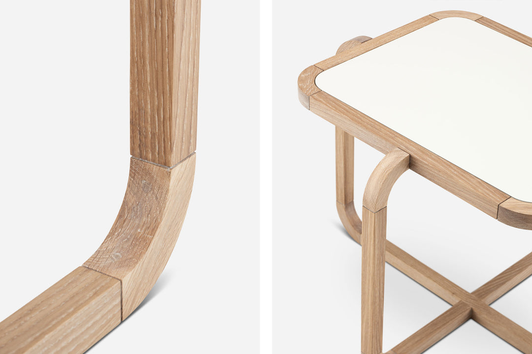 WHITE OILED OAK & BONE GLOSS HDF (MODEL: M)