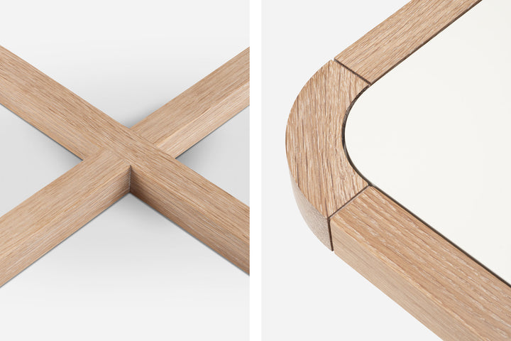 WHITE OILED OAK & BONE GLOSS HDF (MODEL: S)