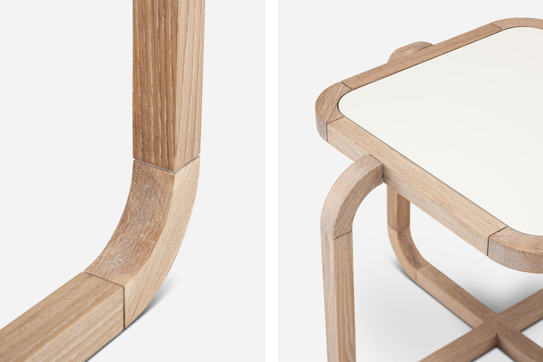 WHITE OILED OAK & BONE GLOSS HDF (MODEL: S)