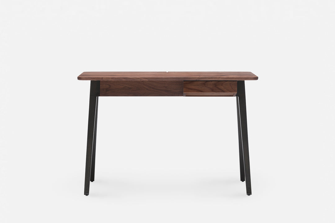 DANISH OILED WALNUT & CAST IRON