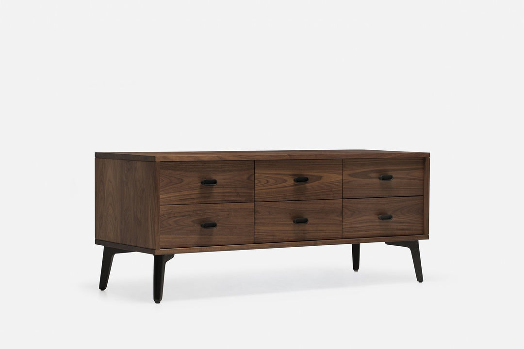 DANISH OILED WALNUT & CAST IRON