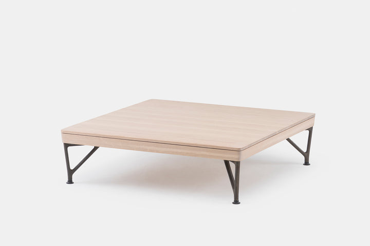 WHITE OILED OAK & CAST IRON