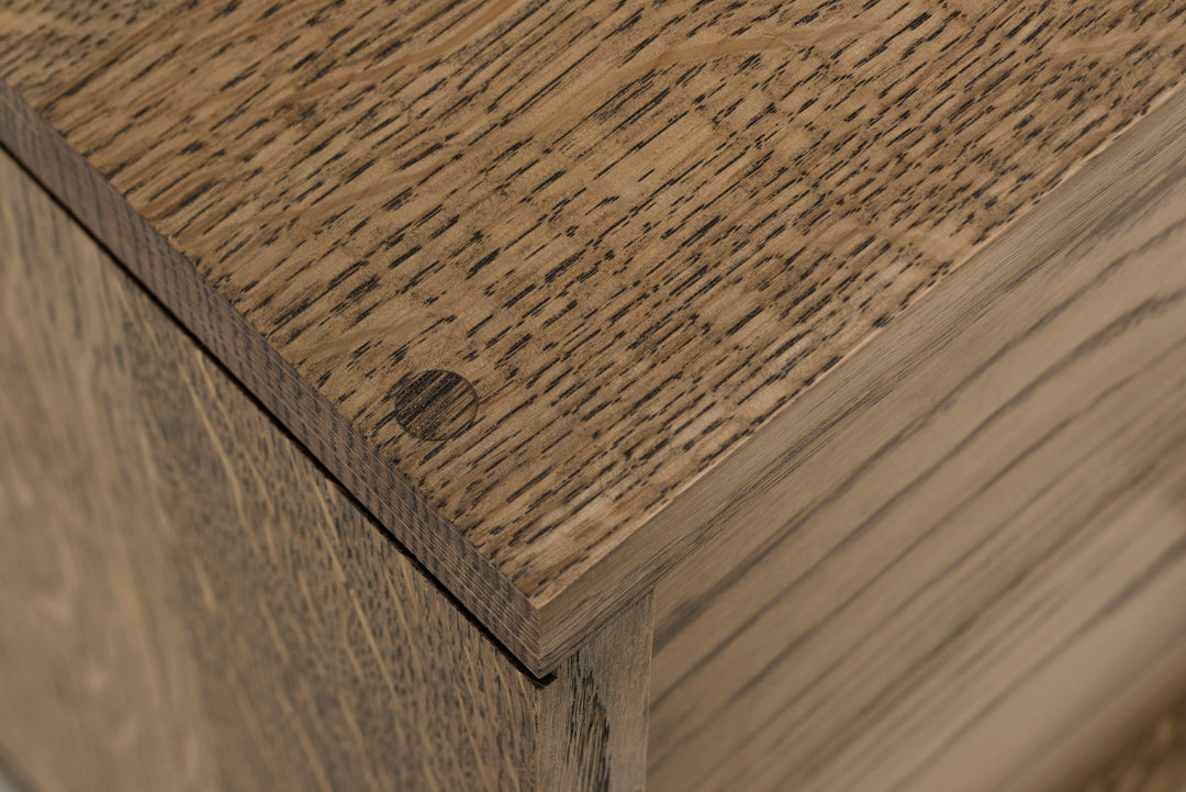 BLACK OILED OAK & CAST IRON (MODEL: 402L)