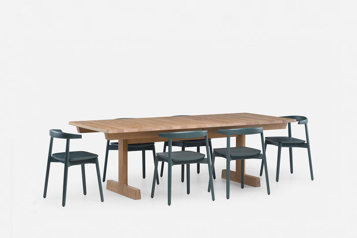 WHITE OILED OAK (NO LEAVES + ANDO CHAIR IN BAY PAINTED ASH)