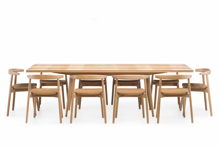 WHITE OILED OAK & ASH (MODEL: L + ANDO CHAIR IN WHITE OILED OAK)