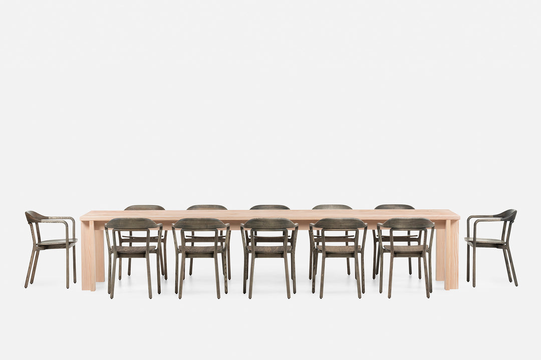 WHITE OILED DOUGLAS FIR (+ DUET CHAIR IN BLACK OILED ASH)