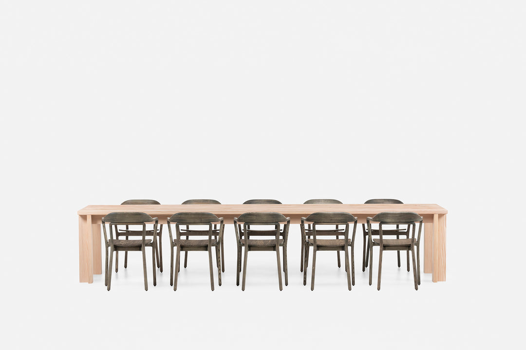 WHITE OILED DOUGLAS FIR (+ DUET CHAIR IN BLACK OILED ASH)