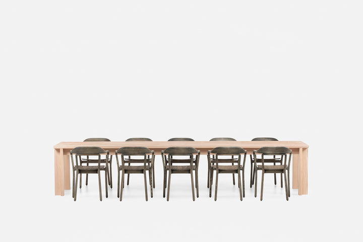 WHITE OILED DOUGLAS FIR (+ DUET CHAIR IN BLACK OILED ASH)